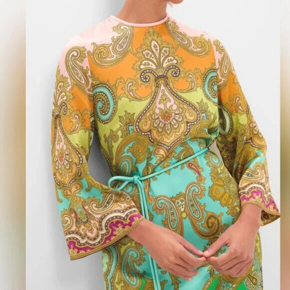 Alemais Multi Clemenza Silk Midi Dress - Picture 3 of 11